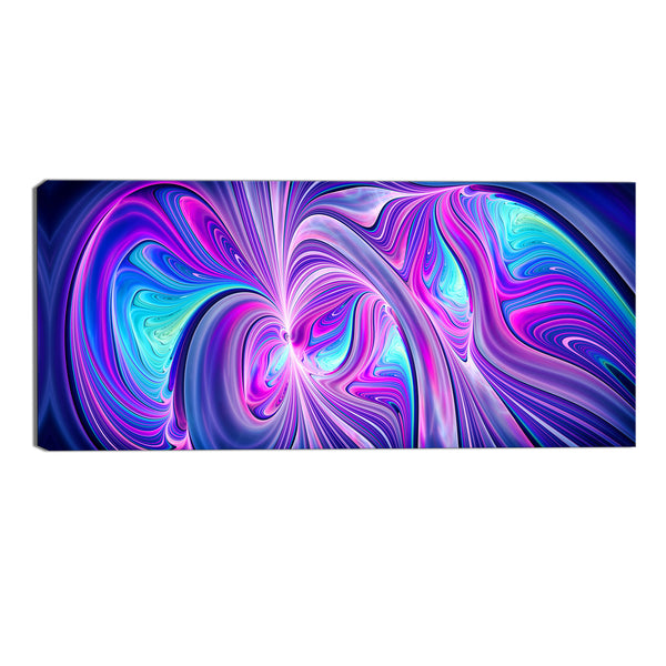 Blue and Purple Delight Abstract Canvas Wall Art Print