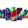 Vintage Afterglow Abstract Canvas Wall Art Print