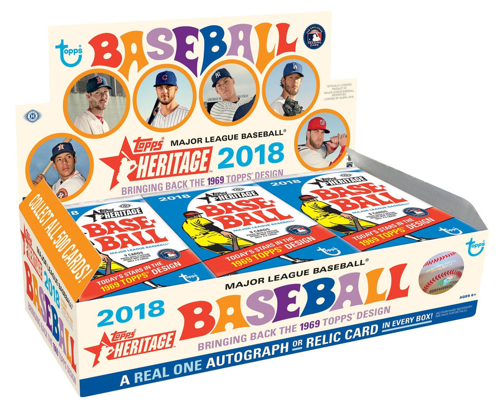 2018 Topps Heritage Baseball Hobby Box Miller's Sports World