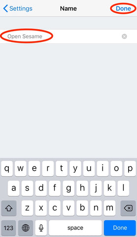 open sesame siri shortcut