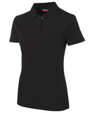 Black Personalised Ladies Interlock Polo