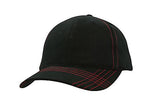 Brushed Heavy Cotton with Contrasting Stitching & Cross Stitched Peak H4086
