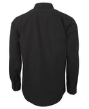 Black/White L/S Contrast Placket Shirt In Stock