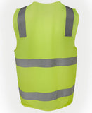 Lime Hi Vis (D+N) Zip Safety Vest For Sale