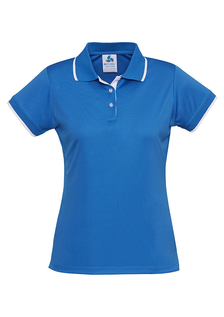 Process Blue/White Ladies Miami Polo Bulk