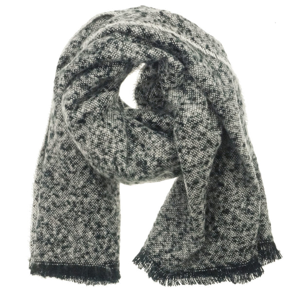 black winter scarf