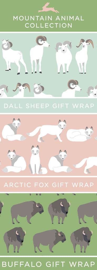 Revel & Co's Mountain Animal Gift Wrap Collection
