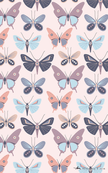 Revel & Co. April butterfly wallpaper for Android