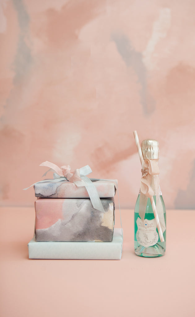 Rose Quartz Abstract Gift Wrap by Revel & Co.