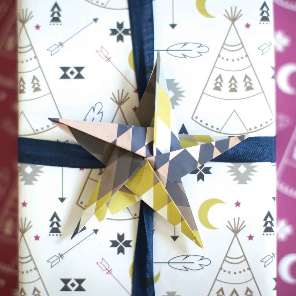 Taos tribal wrapping paper by Revel & Co.