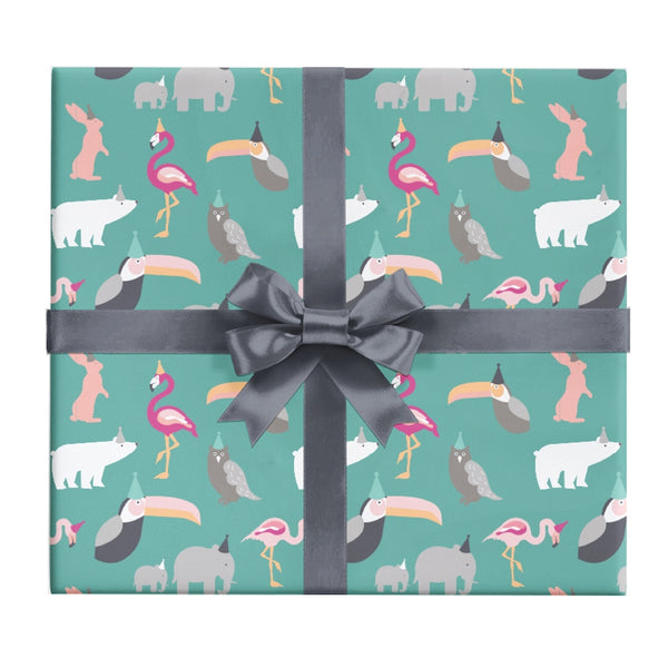Party animals wrapping paper by Revel & Co.