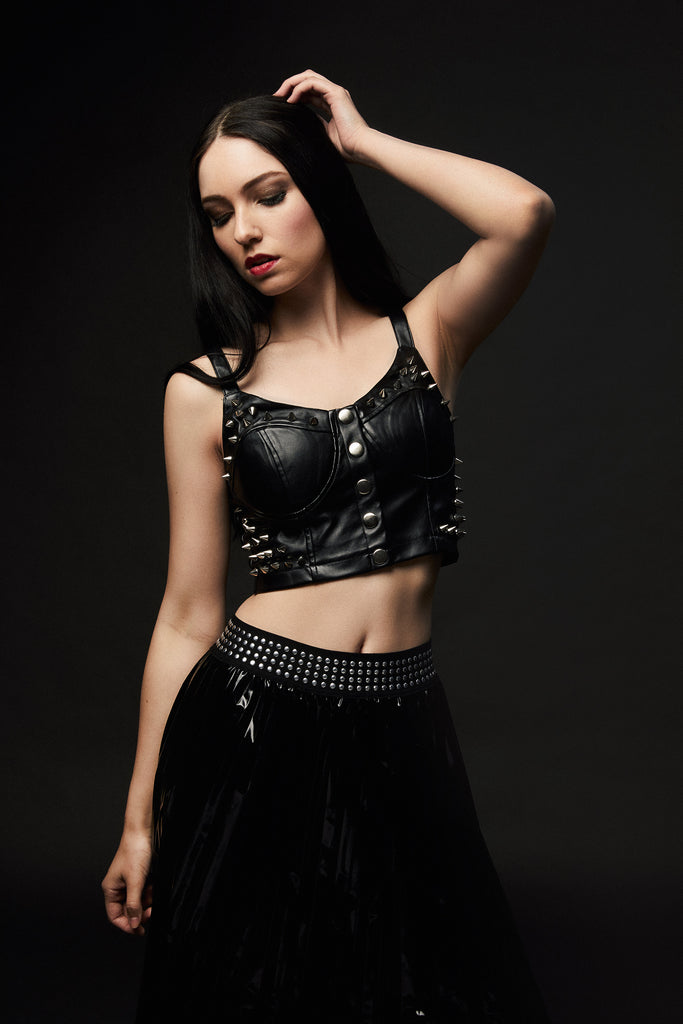 Alicia Vigil | Pretty Attitude | goth crop top