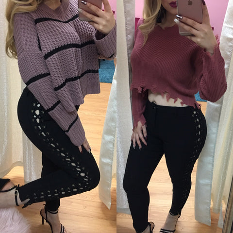 Side Piece - Lace Up Pants