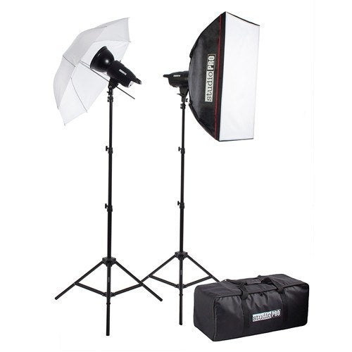 F-Series 200Ws 2-Light Studio Flash Kit with 33