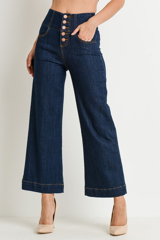 C'est Toi High Waist Wide Leg Denim