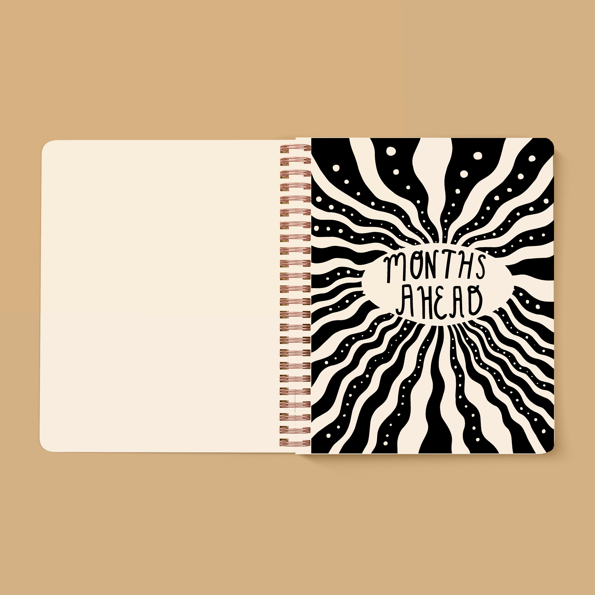 Moon Face Open Dated 12 Month Planner