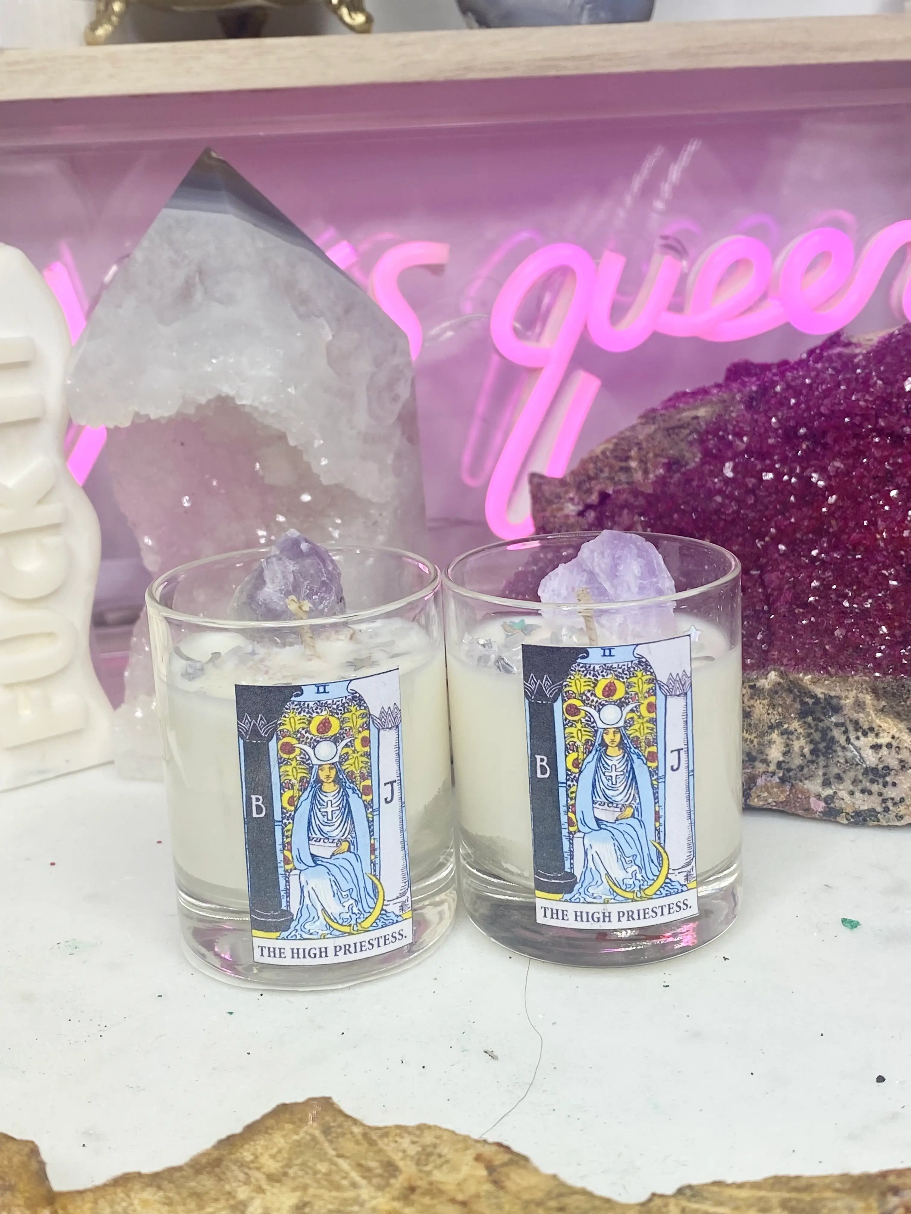 High Priestess Tarot Votive Candle