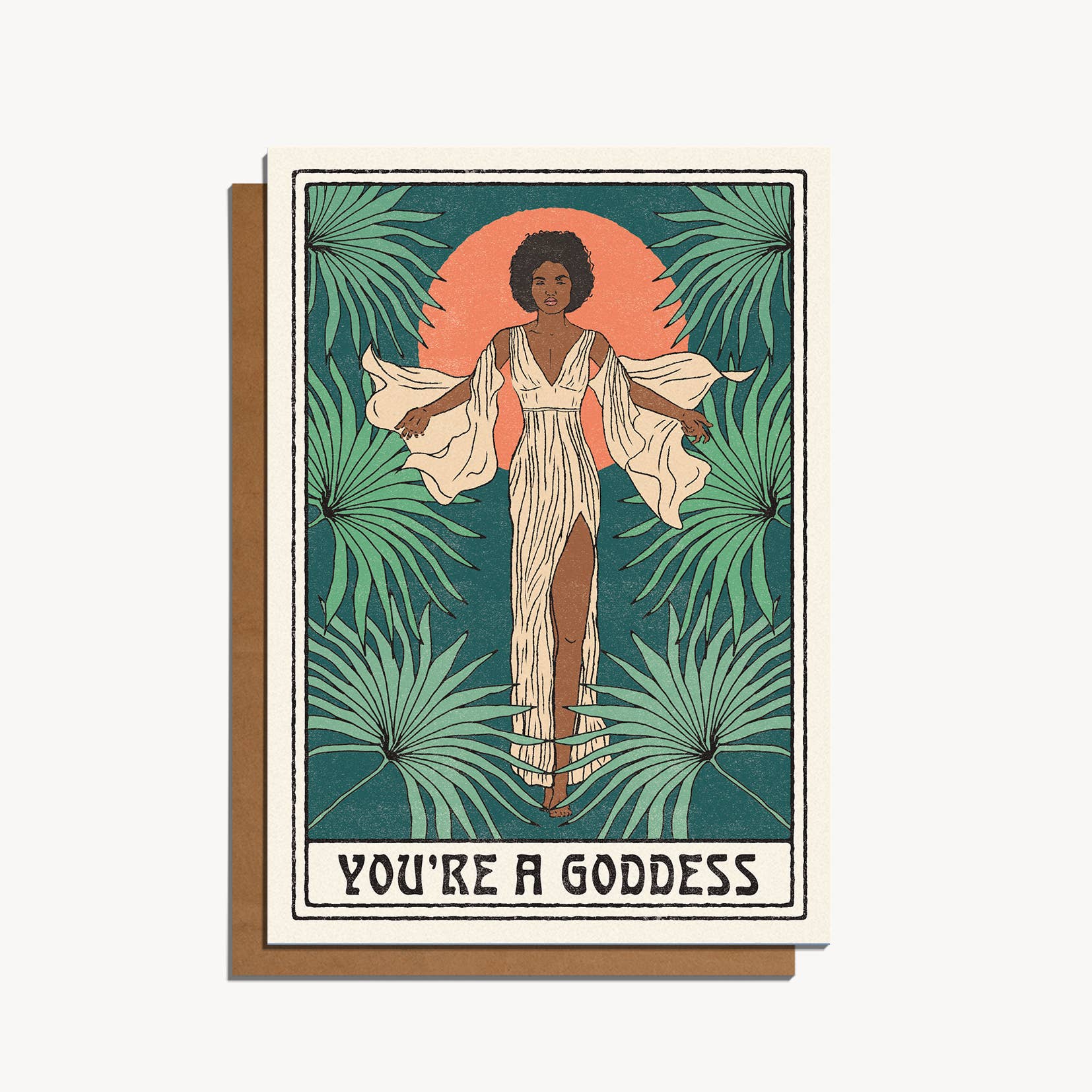 You're A Goddess Greeting