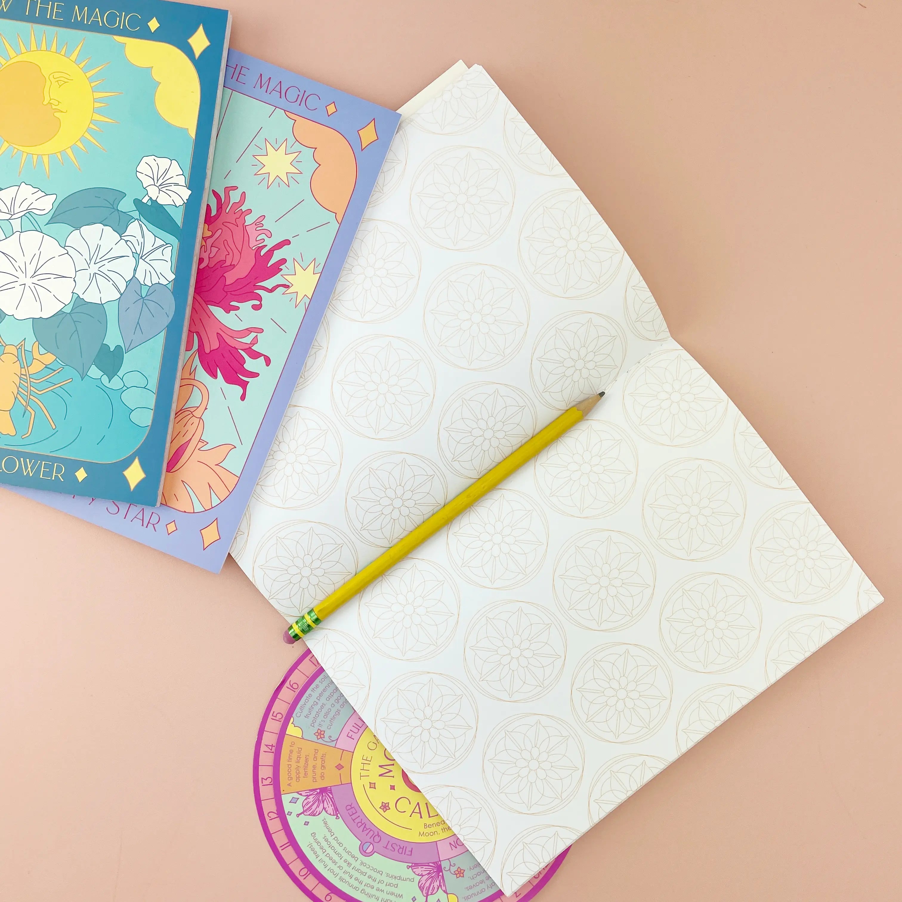 Poppy Star Tarot Card Journal Notebook