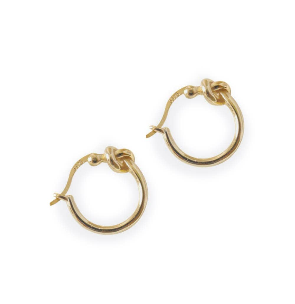 Promise Knot Hoop Earrings
