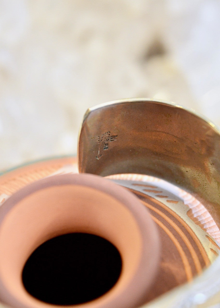 Vintage Buffalo Stamped Sterling Bracelet
