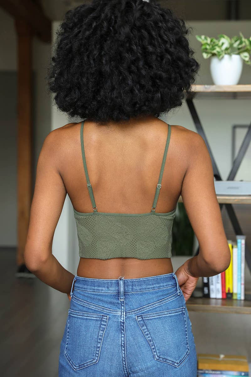 Seamless V Neck Bralette
