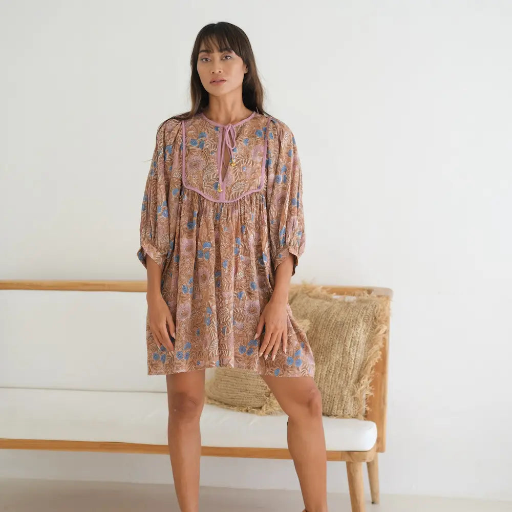 Zoha Block Printed Dress