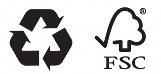Recycling & FSC logo
