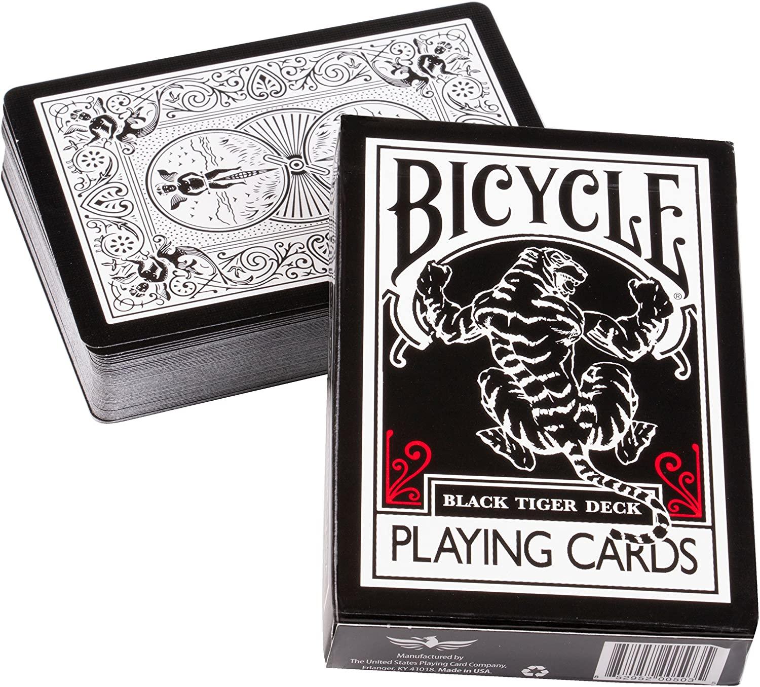 poker size Bicycle Black Tiger Red-US Carte da Gioco Fantasy tipo Trucchi con le carte 