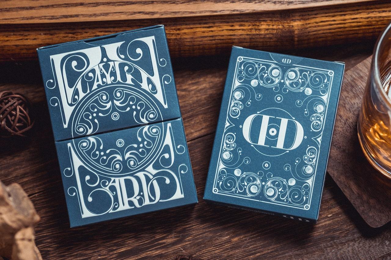 Smoke & Mirrors Playing Cards by Dan and Dave V8 Blue