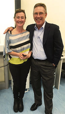 Dr. Jensen with Eileen Martyn