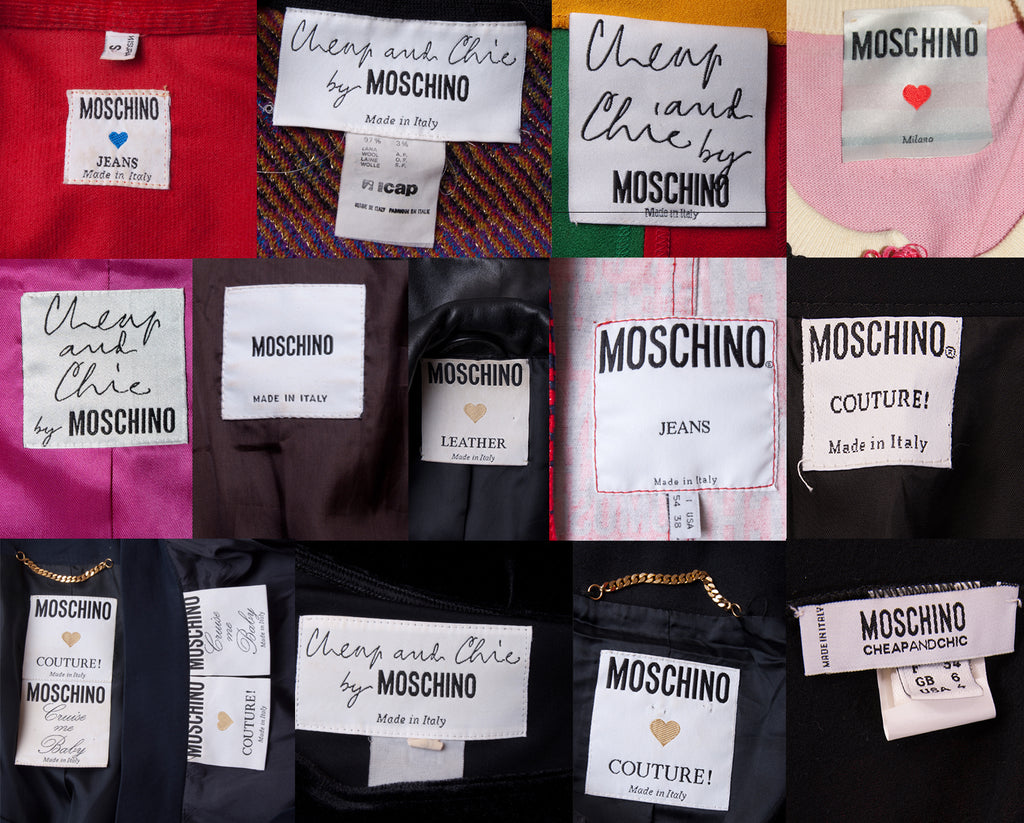 moschino fake label