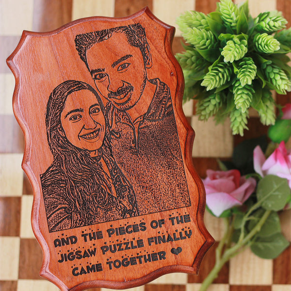 Romantic Wood Carved Sign - Cute Gifts For Her - Personalized Signs - Engraved Wood Sign - Romantic Gifts For Her - Gifts For Couples 