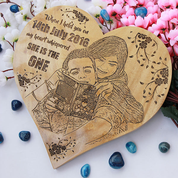 Customized Wooden Posters - Carved Wooden Posters - Heart Shaped Wooden Poster - Love Gifts - Romantic Gifts - I Love You Gifts - The Wood Shop - Woodgeek - Woodgeekstore