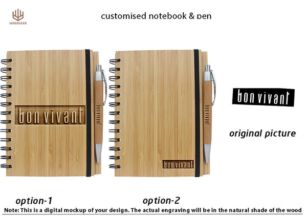 Corporate Gifts - Wooden Corporate Gifts - Promotional Gifts - Business Gifts - Buy Notebook in Bulk - Wooden Notebook - Personalized Notebook - Archid Ply - Woodgeek Store