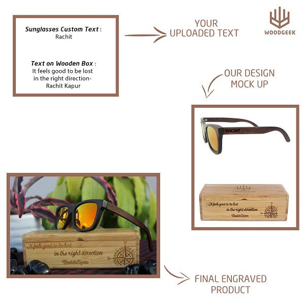 Create your own sunglasses with Woodgeek Store