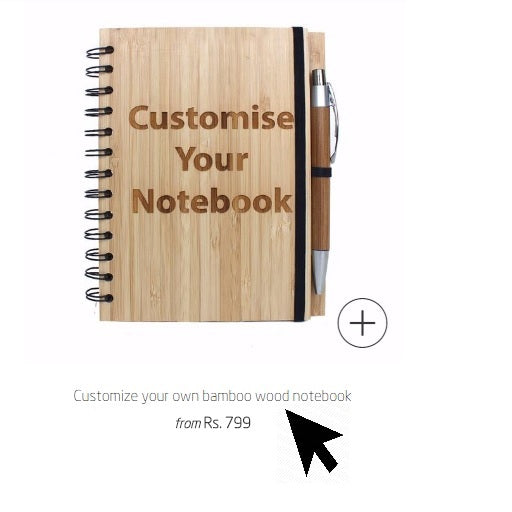Custom engrave your notebooks - Woodgeek Store
