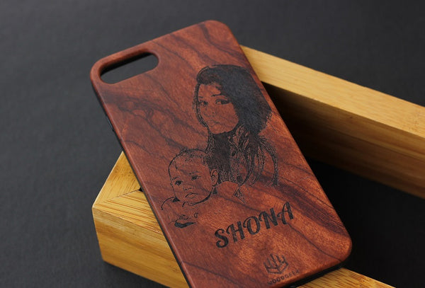 Customized wooden iPhone case - Woodgeek Store