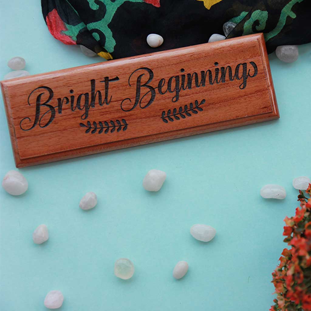 Customize Your Own Wooden Nameplates With Quotes Of Your Choice - These engraved nameplates make perfect gifts for moms - Buy unique mothers day gifts online from the Woodgeek Store