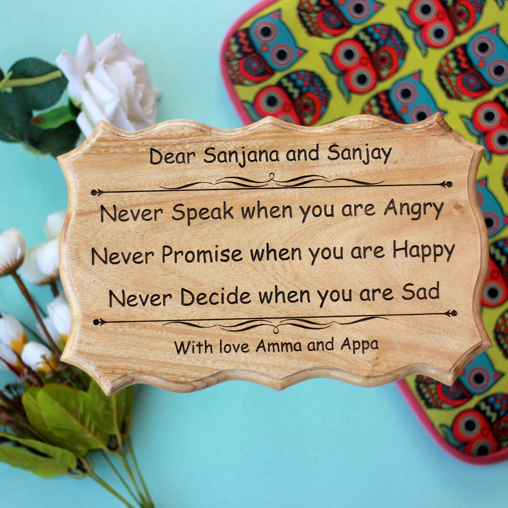 Customized Wood Sign - Personalized Wooden Plaques - Unique Christmas Gifts - Wooden Signs With Saying - Engraved Wood Sign - Woodgeek - Woodgeekstore