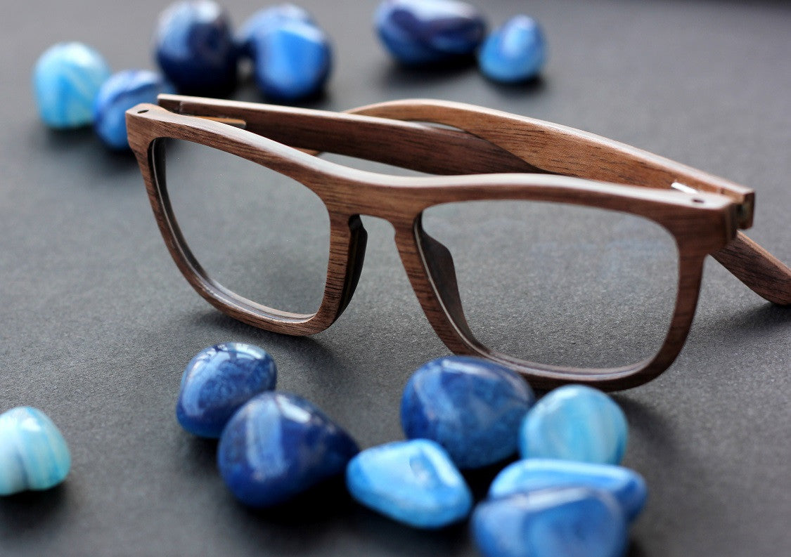 The Entrepreneur - wooden rectangle spectacle frames - Woodgeek Store