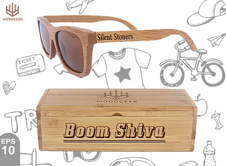 Holiday Sunglasses - Vacation Sunglasses - Custom Wood Sunglasses - Personalized Sunglasses - Sunglasses for Men - Polarized Sunglasses - Woodgeek Store