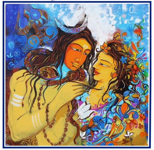 Lord Shiva And Parvati Love Story - Mahadeva - Maa Durga - Hindu Mythology - Woodgeek - Woodgeekstore