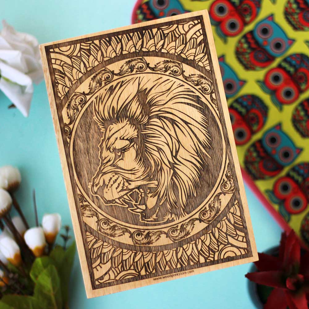 Zodiac Signs - Gifts For Leo Friends - Zodiac Sign Poster - Wooden Leo Poster - Online Shopping - Woodgeek - Woodgeekstore