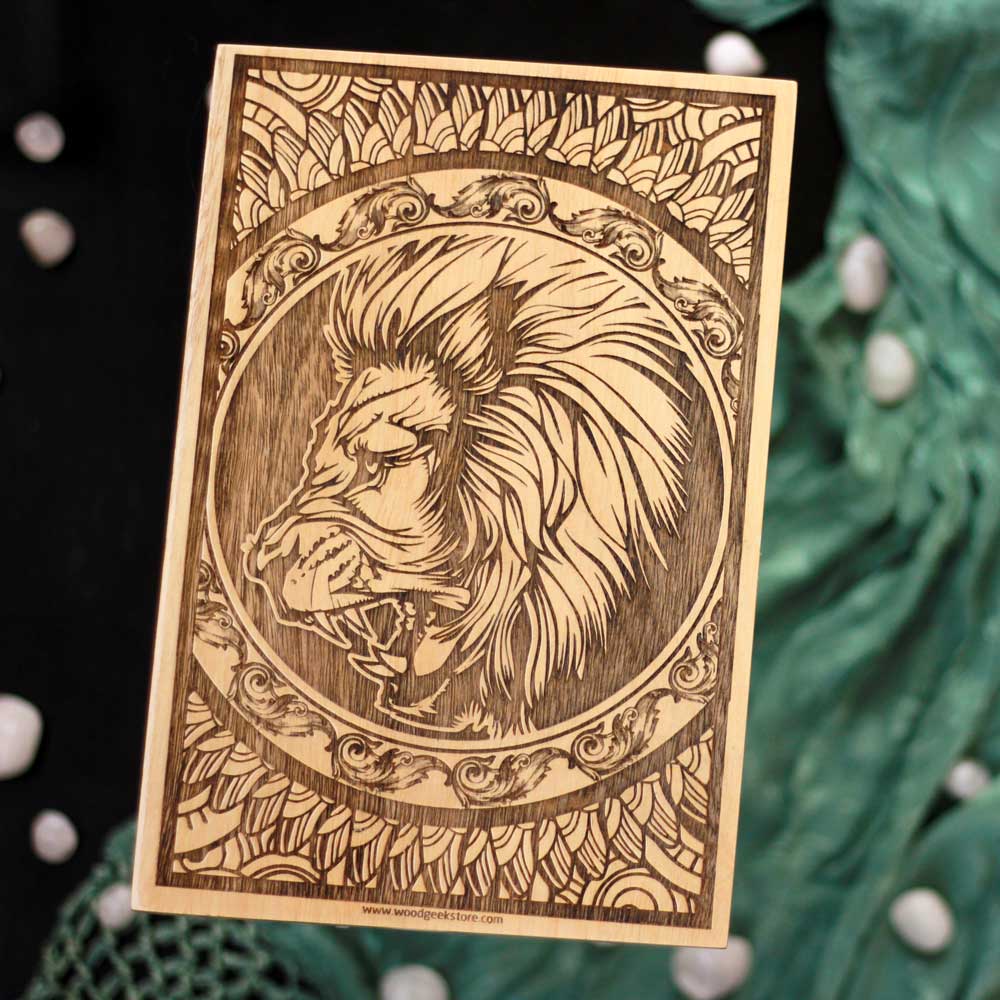 Leo Wooden Poster - Zodiac Sign Gifts - Zodiac Poster Wooden Gift - Zodiac Art Poster - Leo Characteristics - Woodgeek - Woodgeekstore