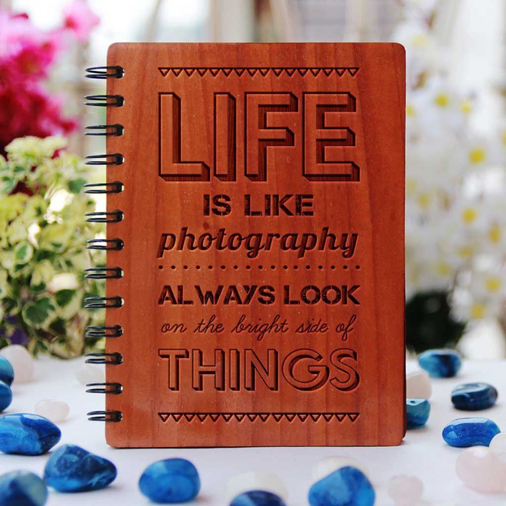Customized Photo Journal - Personalized Mother's day Gifts - Customized Notebooks - Woodgeek Store 