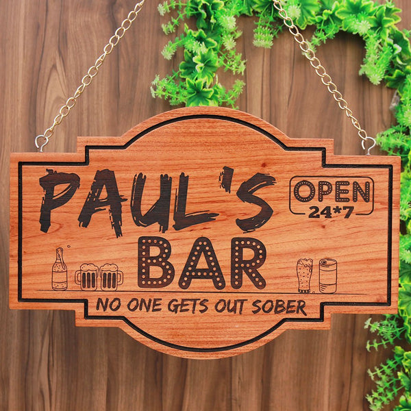 Personalised Bar Signs - Wooden Bar Sign - Custom Made Wood Signs - Hanging Signs - Woodgeek Store Personalised Bar Signs - Custom Engraved Bar Sign - Custom Made Wood Signs - Hanging Signs - Hanging Signs - Wood Carved Signs - Woodgeek Store Hanging Signs - Wood Carved Abode Signs - Wood Carved Hanging Signs - Personalised Outdoor Bar Sign - Woodgeek Store