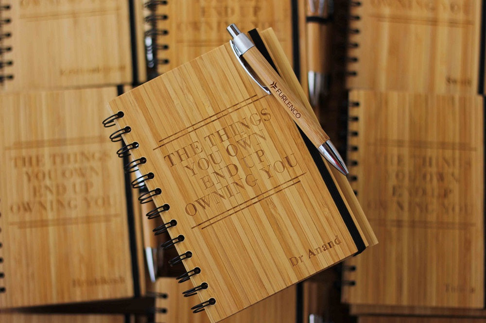Personalised Corporate Gifts - business promotional items - unique corporate gifts - custom notebooks - Woodgeek Store
