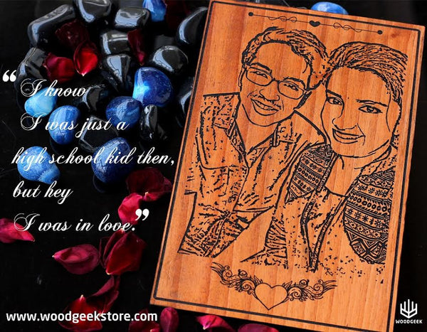 Personalized Wooden cards from Woodgeek Store