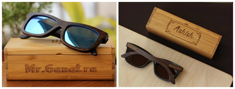The Journeyman personalized wooden sunglasses - Woodgeek Store